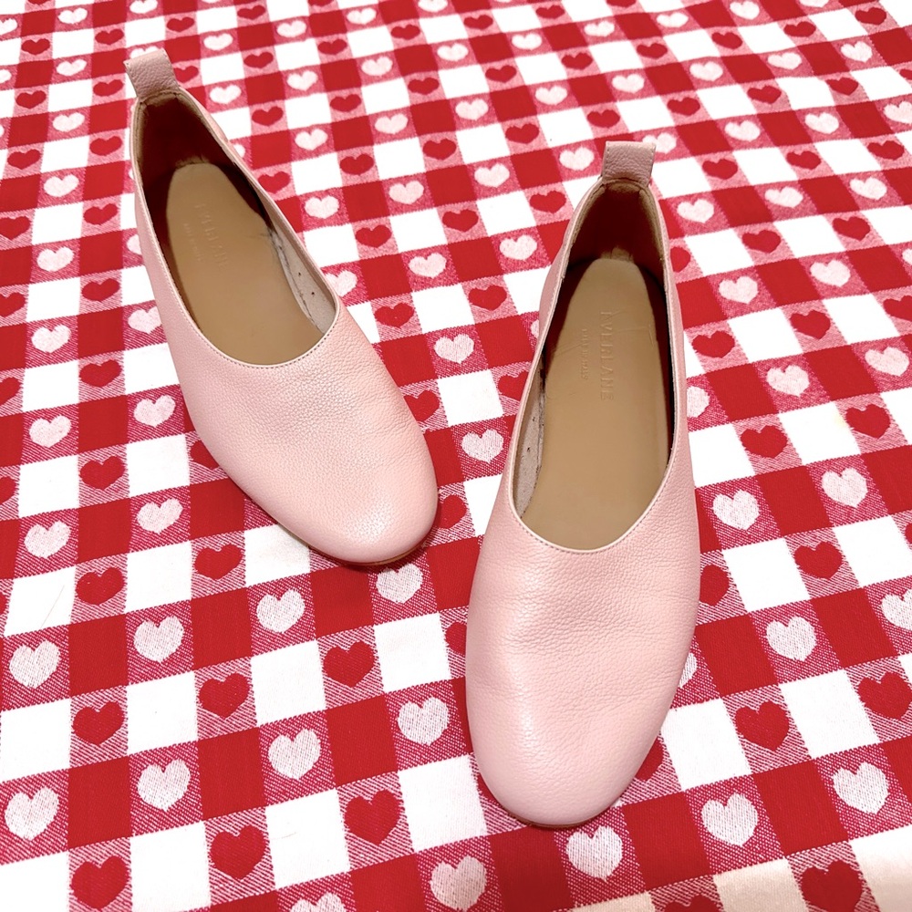 Everlane Day Glove Flats - Blush Pink